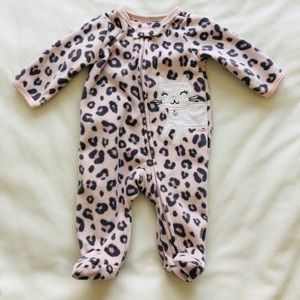 Newborn fleece sleeper